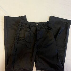 Stylish Black Leather Pants